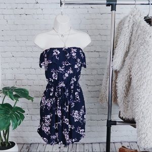 Flower Strapless Beach Cute Casual Summer Dress
